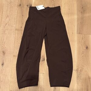 Brown High-Waisted Pants